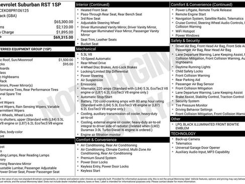 Used 2023 Chevrolet Suburban RST RWD image 5