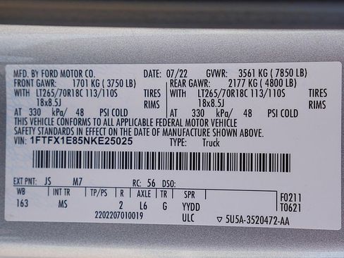 Used 2022 Ford F150 XLT w/ Equipment Group 301A Mid image 59