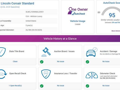 Used 2022 Lincoln Corsair Standard w/ Premium Package image 4