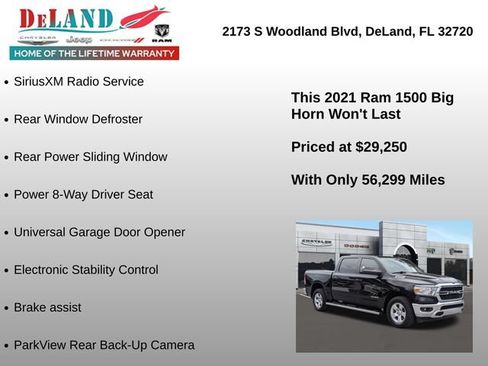 Used 2021 RAM 1500 Big Horn RWD image 30