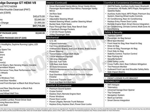 New 2026 Dodge Durango GT w/ Blacktop Package AWD/4WD image 42