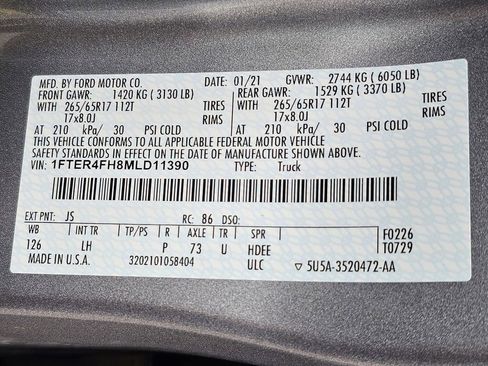 Used 2021 Ford Ranger XLT w/ Equipment Group 302A High image 17