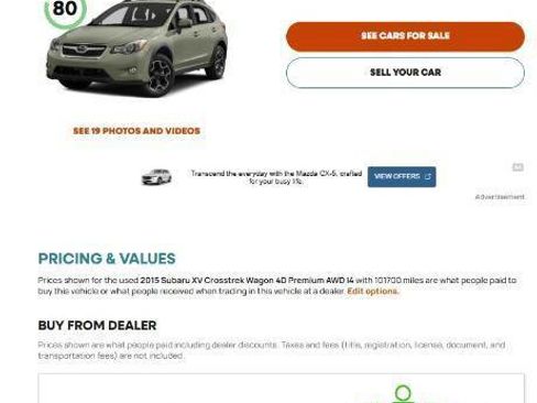 Used 2015 Subaru Crosstrek 2.0i Premium w/ Popular Package #2 image 17