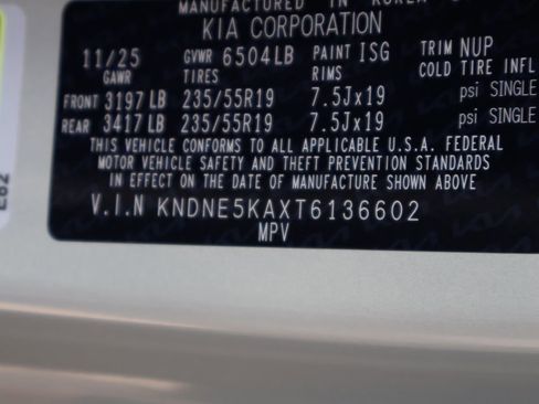 New 2026 Kia Carnival SX Prestige FWD image 46