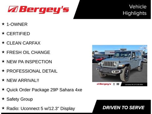 Used 2025 Jeep Wrangler Sahara 4xe w/ Safety Group image 8