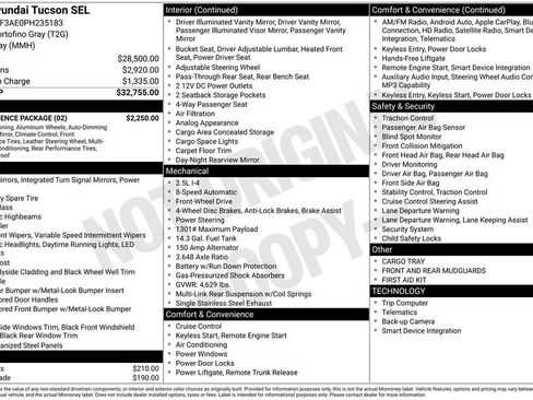 Certified 2023 Hyundai Tucson SEL w/ Convenience Package FWD image 38