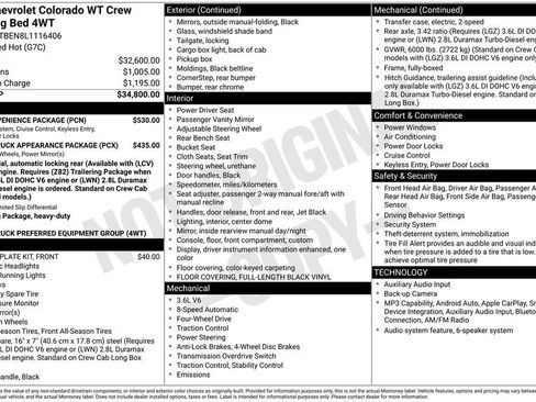 Used 2020 Chevrolet Colorado W/T w/ WT Convenience Package AWD/4WD image 17