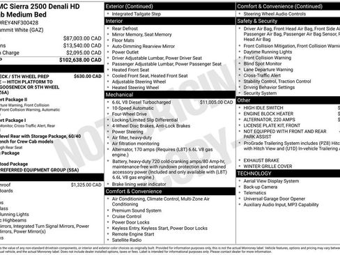 Used 2022 GMC Sierra 2500 Denali AWD/4WD image 89
