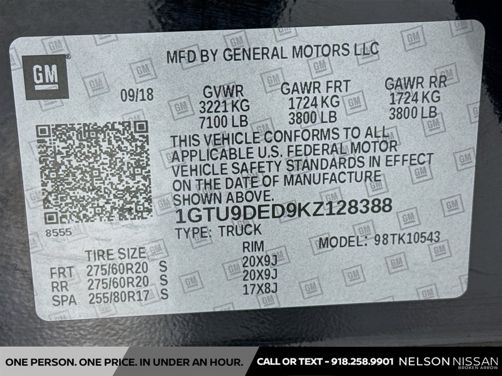 Used 2019 GMC Sierra 1500 SLT w/ SLT Premium Package AWD/4WD image 31