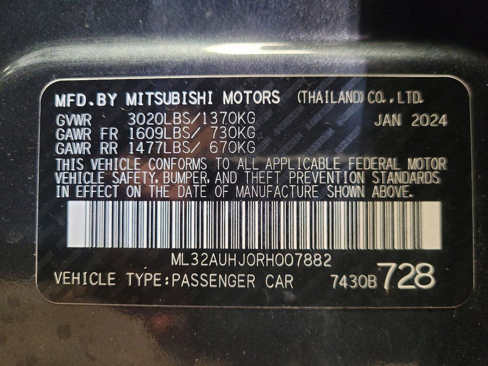 Used 2024 Mitsubishi Mirage ES FWD image 33