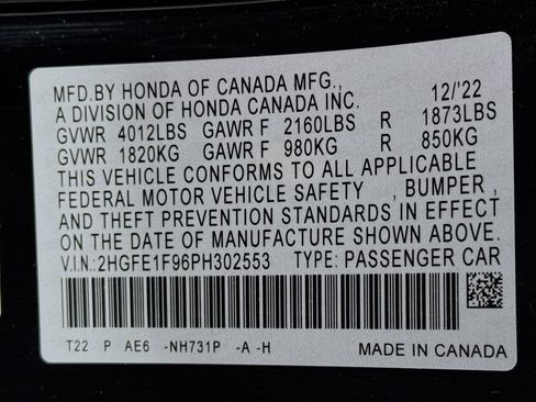 Certified 2023 Honda Civic Touring image 33