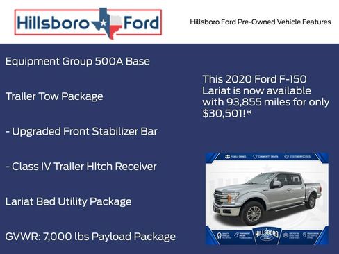 Used 2020 Ford F150 Lariat w/ Trailer Tow Package AWD/4WD image 3