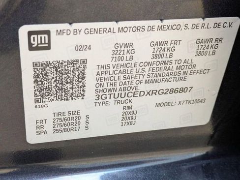 Certified 2024 GMC Sierra 1500 Elevation w/ X31 Off-Road Package AWD/4WD image 34