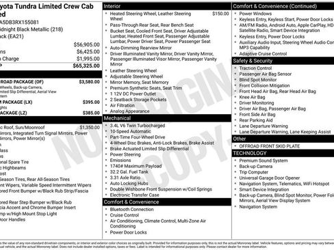 Used 2024 Toyota Tundra Limited w/ TRD Off-Road Package AWD/4WD image 36