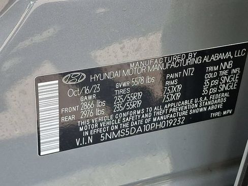 Certified 2023 Hyundai Santa Fe Limited AWD/4WD image 27