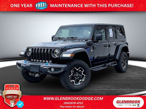 Used 2022 Jeep Wrangler Unlimited Rubicon 4xe w/ Dual Top Group AWD/4WD image 1