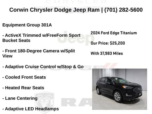 Used 2024 Ford Edge Titanium w/ Equipment Group 301A AWD/4WD image 6