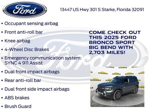 New 2025 Ford Bronco Sport Big Bend AWD/4WD image 30