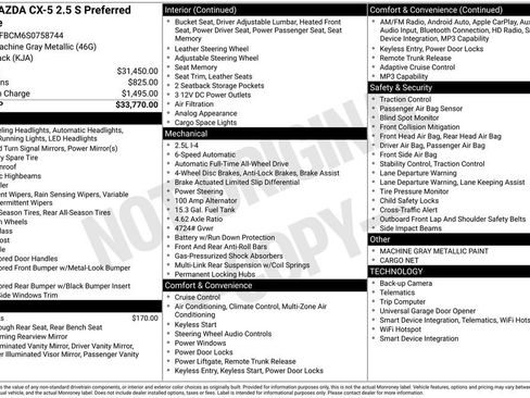 New 2025 MAZDA CX-5 AWD 2.5 S w/ Preferred Package image 6