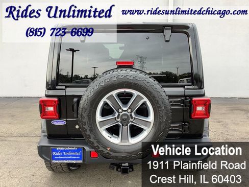 Used 2019 Jeep Wrangler Unlimited Sahara w/ Uconnect 4C Nav & Sound Group AWD/4WD image 24