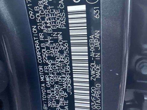 Used 2017 Toyota Prius Two image 12