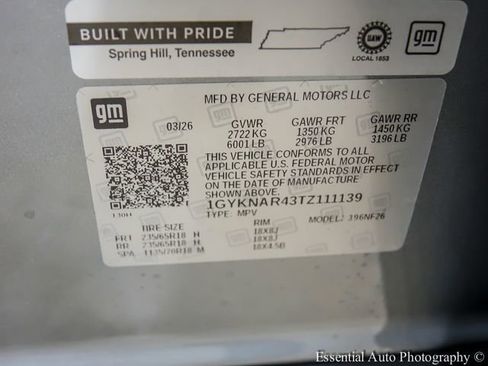 New 2026 Cadillac XT5 Luxury w/ LPO, Floor Liner Package image 19