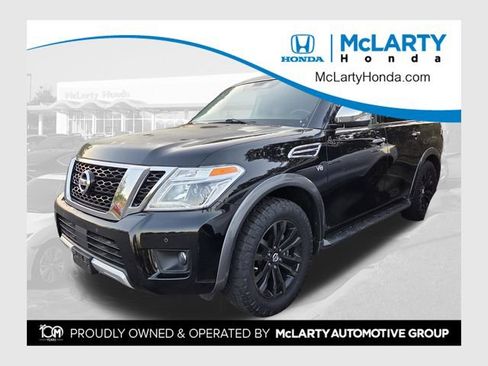 Used 2018 Nissan Armada Platinum w/ Captain Seat Package RWD image 1