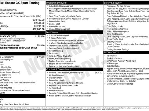 Used 2024 Buick Encore GX Sport Touring w/ Comfort Package AWD/4WD image 41