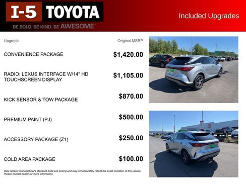 Used 2024 Lexus RX 350 Premium w/ Convenience Package AWD/4WD image 6
