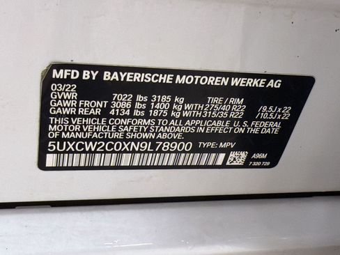 Used 2022 BMW X7 xDrive40i w/ M Sport Package AWD/4WD image 23