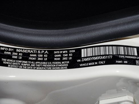 Certified 2024 Maserati Quattroporte Modena Ultima Q4 image 30