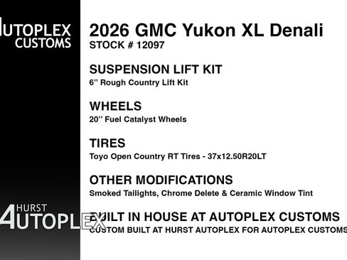 Used 2026 GMC Yukon XL Denali w/ Sun & Power Step Package AWD/4WD image 2
