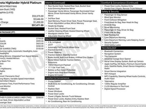 Used 2024 Toyota Highlander Platinum AWD/4WD image 10