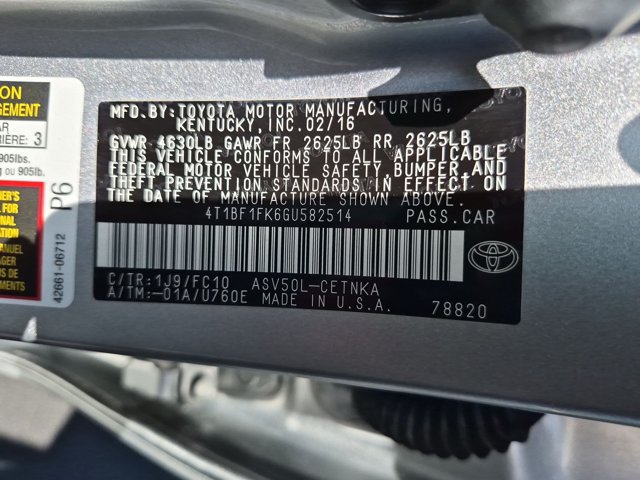 Used 2016 Toyota Camry LE FWD image 23
