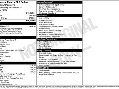 Used 2013 Hyundai Elantra GLS w/ Preferred Pkg FWD image 10