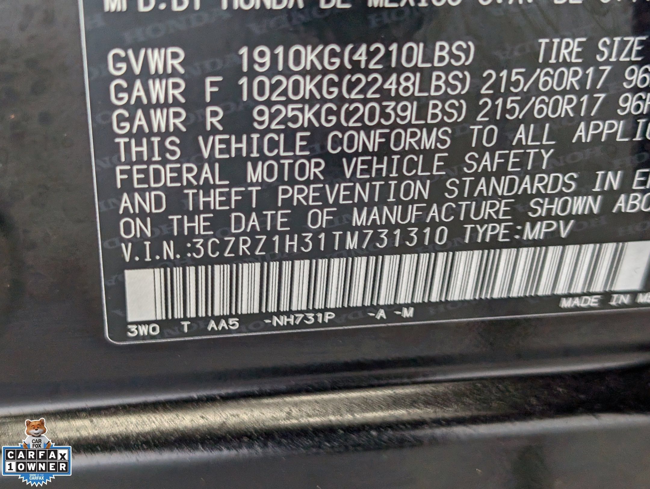 Used 2026 Honda HR-V LX image 15