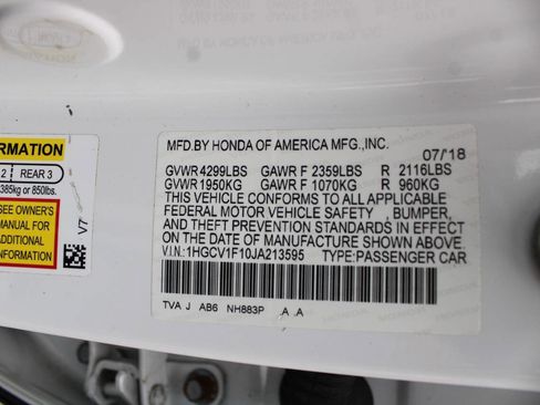 Used 2018 Honda Accord LX image 42