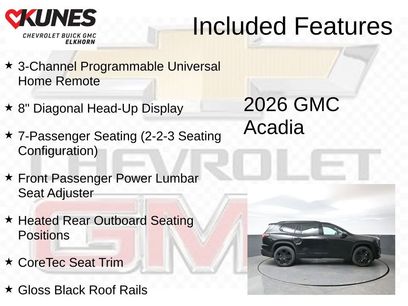 New 2026 GMC Acadia Elevation w/ Black Edition