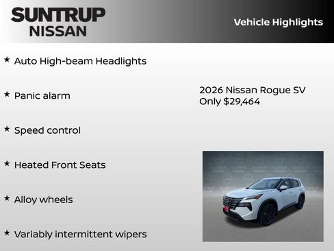 New 2026 Nissan Rogue SV AWD/4WD image 30