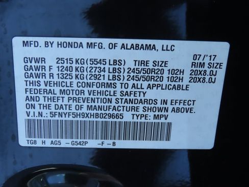 Used 2017 Honda Pilot Touring image 21