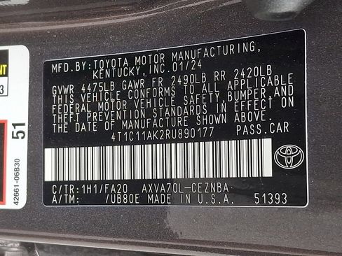 Used 2024 Toyota Camry LE FWD image 22