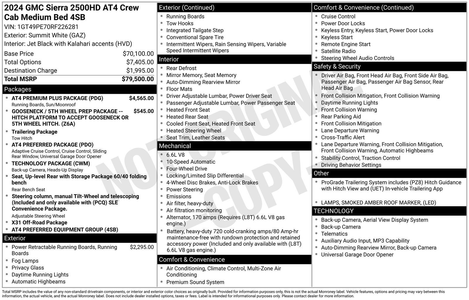 Used 2024 GMC Sierra 2500 AT4 w/ AT4 Premium Plus Package AWD/4WD image 45