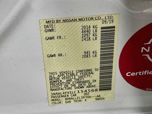 Used 2020 Nissan Altima 2.0 Platinum FWD image 35