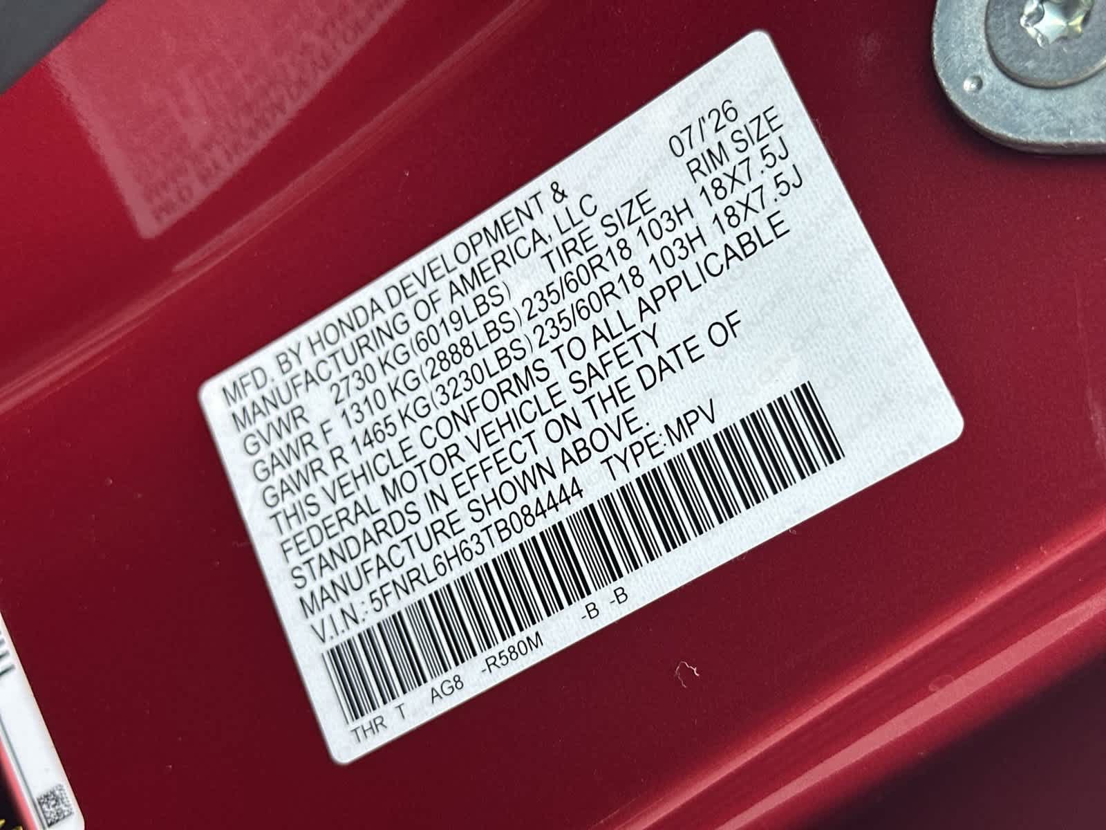 New 2026 Honda Odyssey EX-L image 22