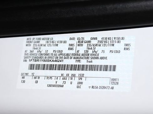 Used 2025 Ford Transit 250 Low Roof w/ Exterior Upgrade Package RWD image 33
