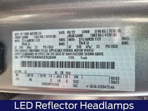 Certified 2022 Ford F150 XLT w/ Equipment Group 302A High image 27