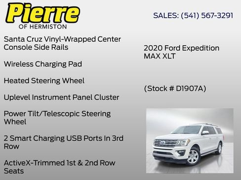 Used 2020 Ford Expedition Max XLT w/ Equipment Group 202A AWD/4WD image 36