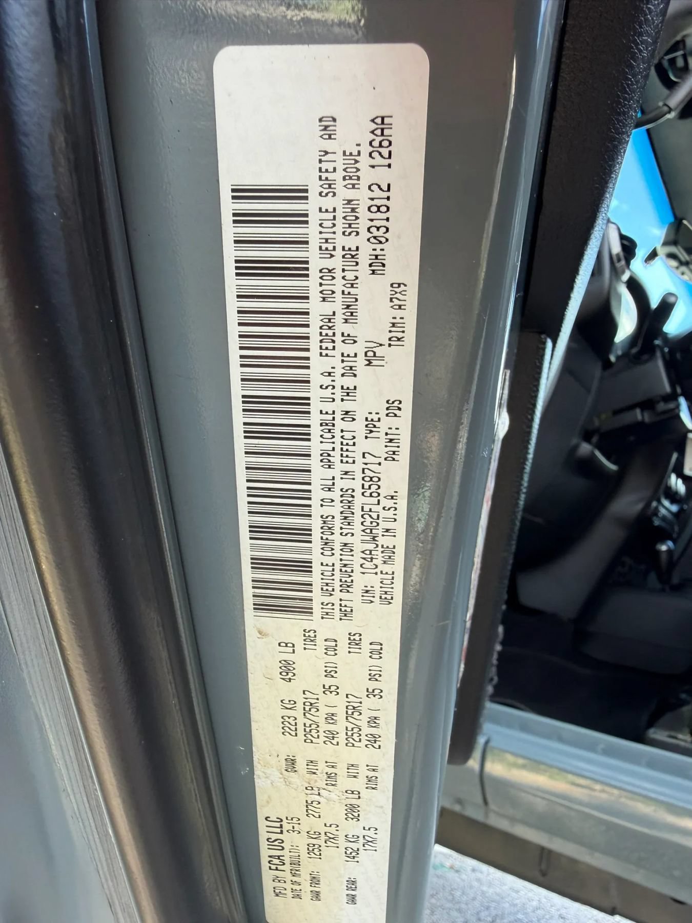 Used 2015 Jeep Wrangler Sport w/ Quick Order Package 24S AWD/4WD image 21
