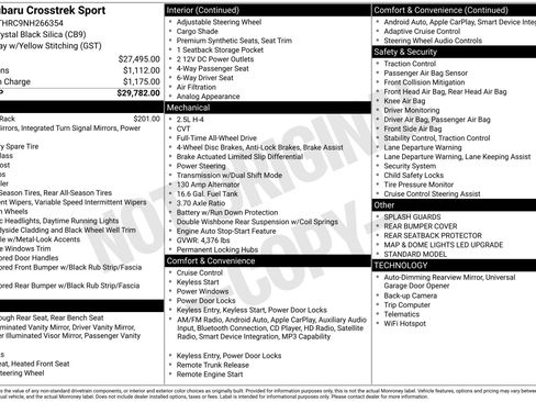 Used 2022 Subaru Crosstrek 2.5i Sport image 44