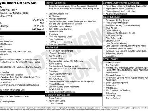 Used 2022 Toyota Tundra SR5 RWD image 5